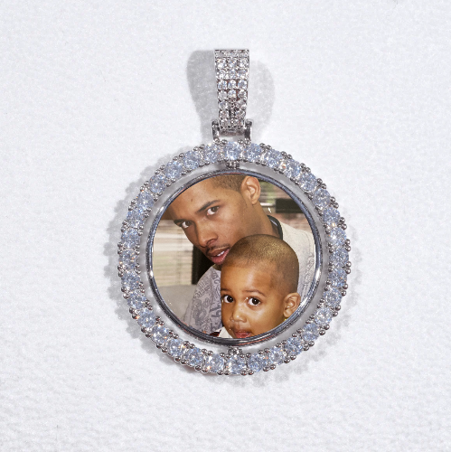3D Spinning 2-Faced Custom Picture Pendant