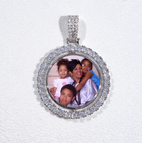 3D Spinning 2-Faced Custom Picture Pendant