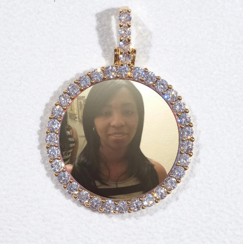 3D CIRCLE CUSTOM PICTURE PENDANT SMALL SIZE