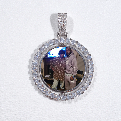 3D Spinning 2-Faced Custom Picture Pendant