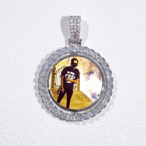 3D Spinning 2-Faced Custom Picture Pendant