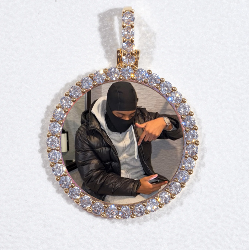 3D CIRCLE CUSTOM PICTURE PENDANT SMALL SIZE