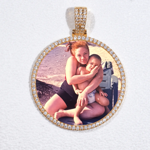 MEDIUM 3D CIRCLE CUSTOM PICTURE PENDANT