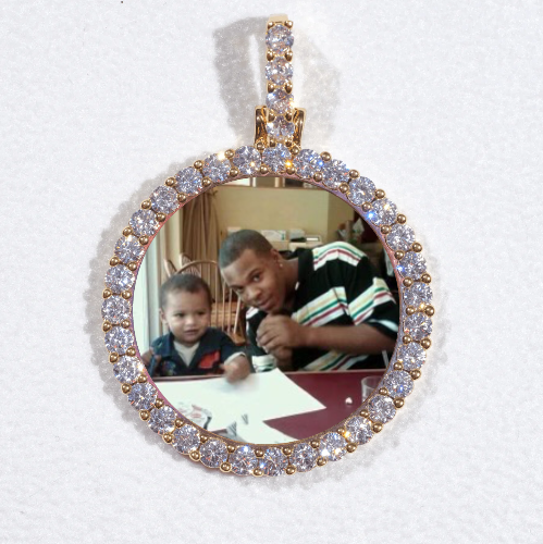3D CIRCLE CUSTOM PICTURE PENDANT SMALL SIZE