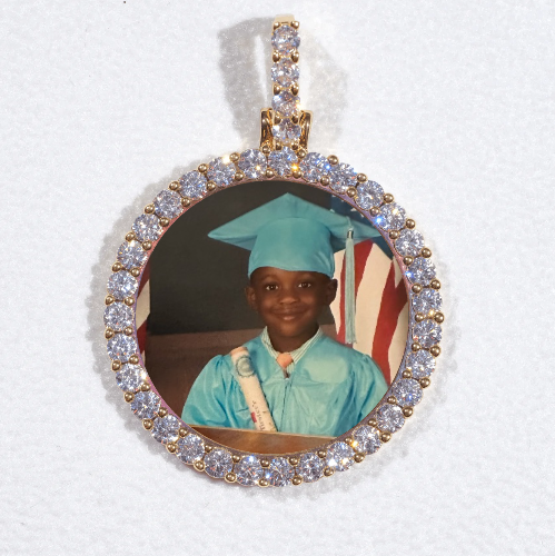 3D CIRCLE CUSTOM PICTURE PENDANT SMALL SIZE