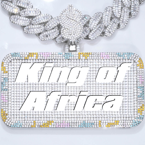 CUSTOM LETTER NECKLACE 3D COLORFUL SQUARE