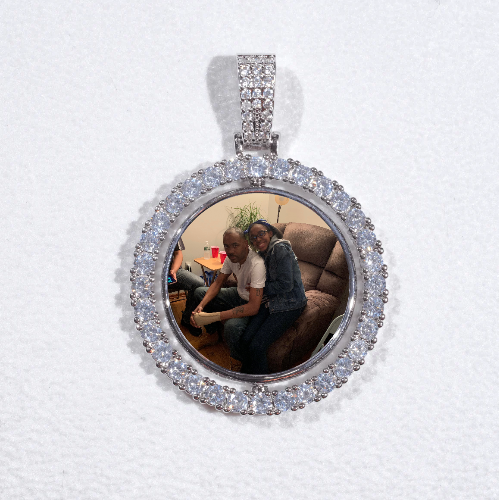 3D Spinning 2-Faced Custom Picture Pendant