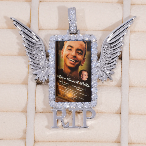 RIP WING 3D CUSTOM PICTURE PENDANT
