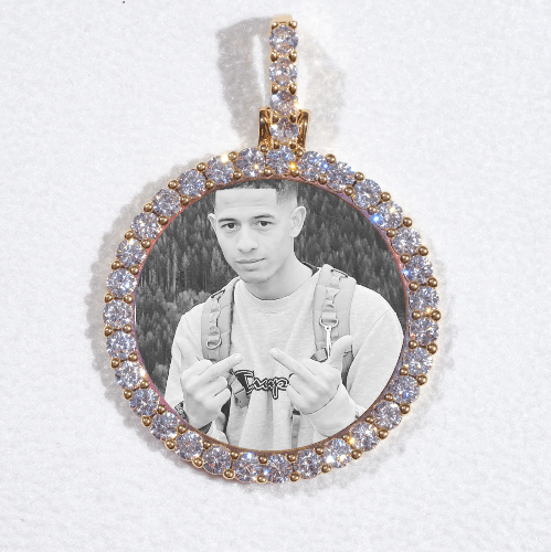 3D CIRCLE CUSTOM PICTURE PENDANT SMALL SIZE