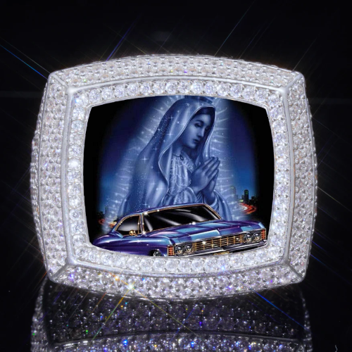 3D CUSTOM PICTURE ICED RING
