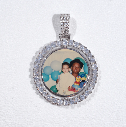 3D Spinning 2-Faced Custom Picture Pendant