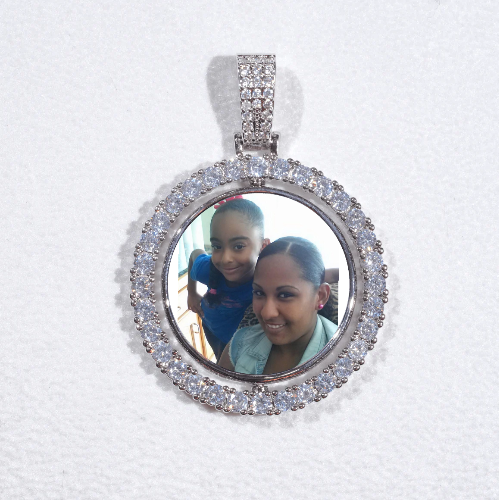 3D Spinning 2-Faced Custom Picture Pendant