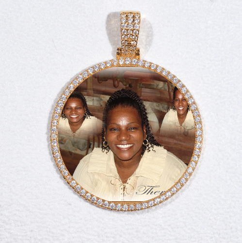 MEDIUM 3D CIRCLE CUSTOM PICTURE PENDANT