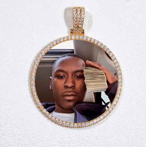 MEDIUM 3D CIRCLE CUSTOM PICTURE PENDANT