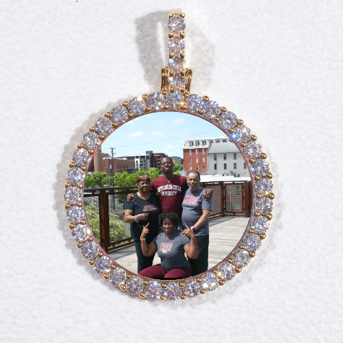 3D CIRCLE CUSTOM PICTURE PENDANT SMALL SIZE