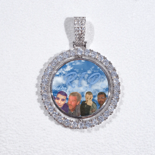 3D Spinning 2-Faced Custom Picture Pendant