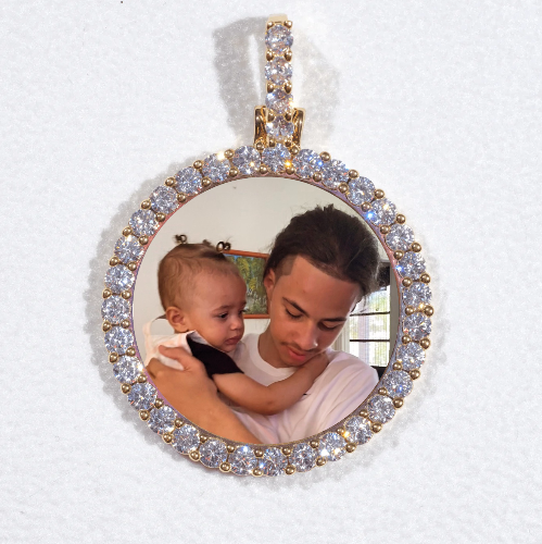 3D CIRCLE CUSTOM PICTURE PENDANT SMALL SIZE