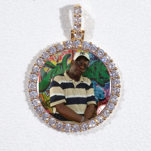 3D CIRCLE CUSTOM PICTURE PENDANT SMALL SIZE