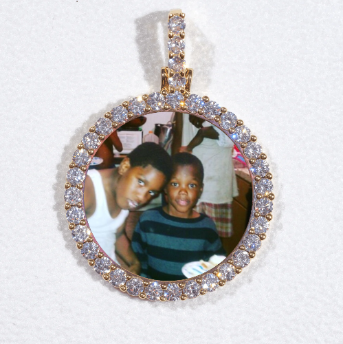 3D CIRCLE CUSTOM PICTURE PENDANT SMALL SIZE