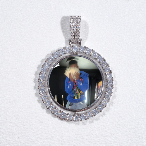 3D Spinning 2-Faced Custom Picture Pendant