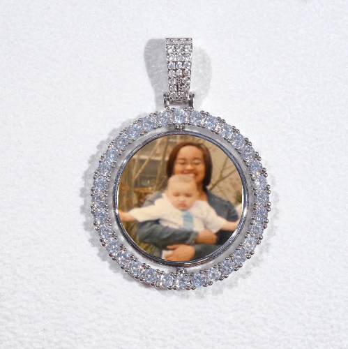 3D Spinning 2-Faced Custom Picture Pendant