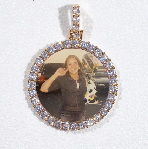 3D CIRCLE CUSTOM PICTURE PENDANT SMALL SIZE