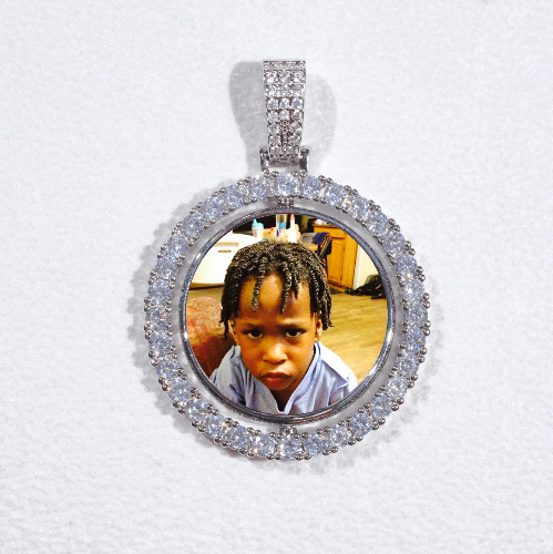 3D Spinning 2-Faced Custom Picture Pendant