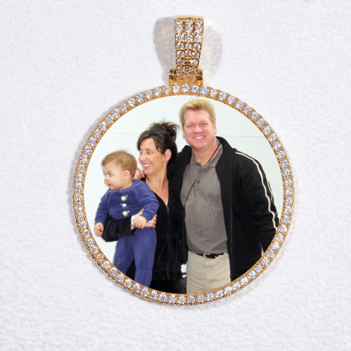 MEDIUM 3D CIRCLE CUSTOM PICTURE PENDANT