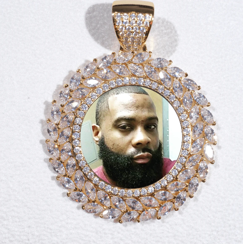 Large 3D Wheat Ear Custom Picture Pendant