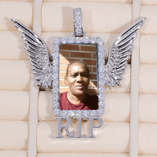 RIP WING 3D CUSTOM PICTURE PENDANT