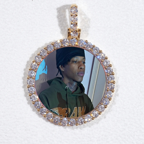 3D CIRCLE CUSTOM PICTURE PENDANT SMALL SIZE