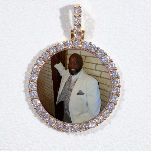 3D CIRCLE CUSTOM PICTURE PENDANT SMALL SIZE