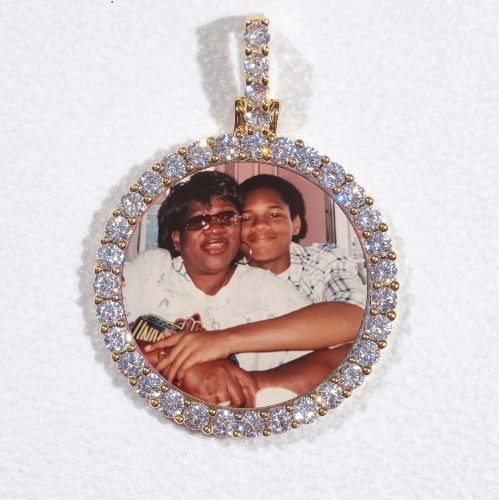 3D CIRCLE CUSTOM PICTURE PENDANT SMALL SIZE