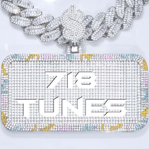 CUSTOM LETTER NECKLACE 3D COLORFUL SQUARE