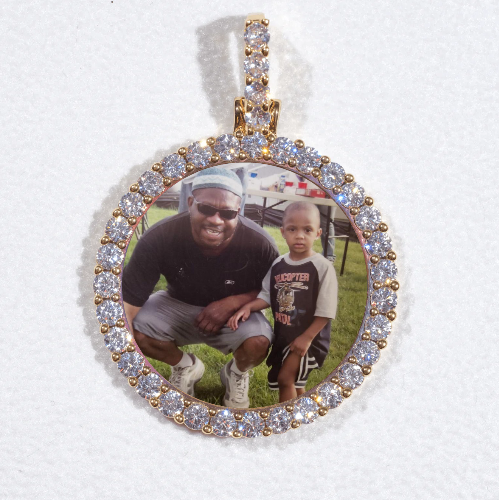 3D CIRCLE CUSTOM PICTURE PENDANT SMALL SIZE