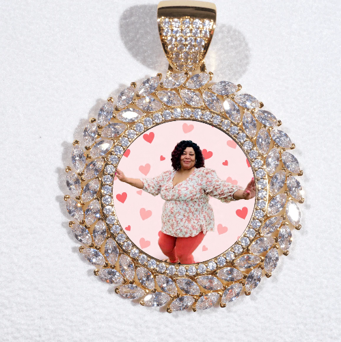 Large 3D Wheat Ear Custom Picture Pendant