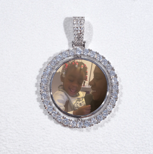 3D Spinning 2-Faced Custom Picture Pendant