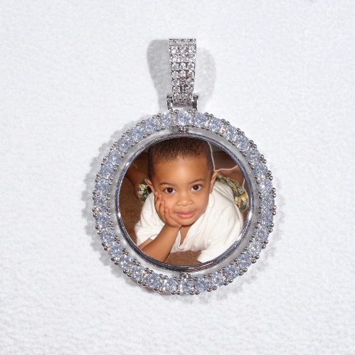3D Spinning 2-Faced Custom Picture Pendant