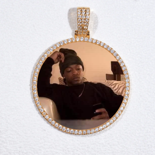 MEDIUM 3D CIRCLE CUSTOM PICTURE PENDANT