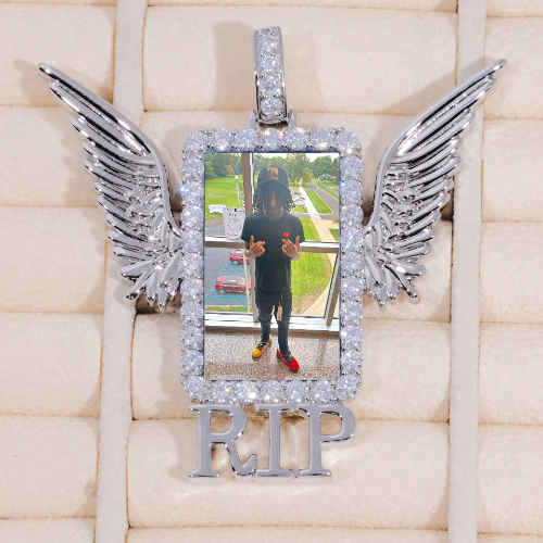 RIP WING 3D CUSTOM PICTURE PENDANT