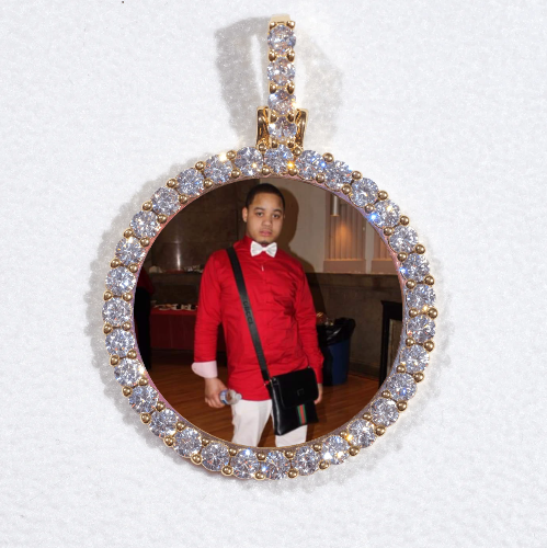 3D CIRCLE CUSTOM PICTURE PENDANT SMALL SIZE