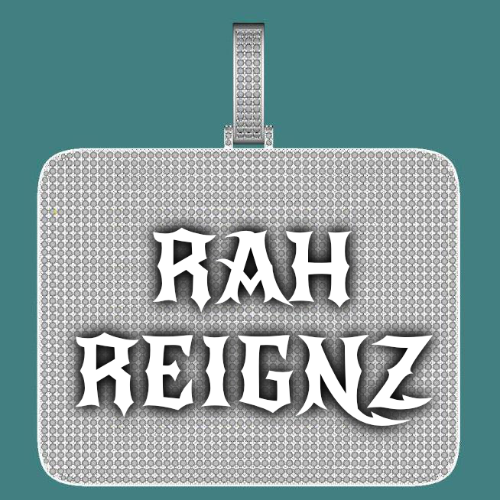 CUSTOM LETTER NECKLACE 3D BIG SQUARE