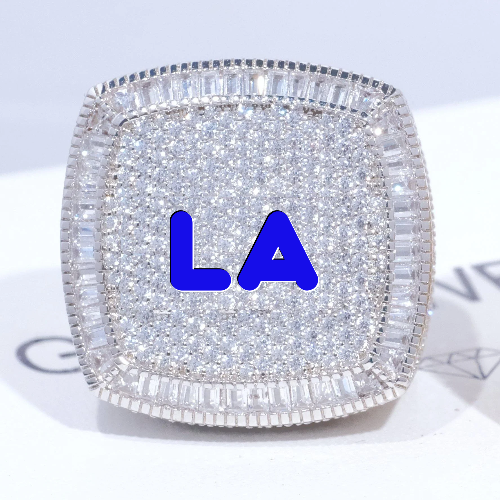 CUSTOM LETTER 3D ICED RING