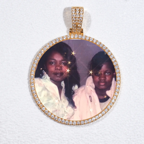 MEDIUM 3D CIRCLE CUSTOM PICTURE PENDANT