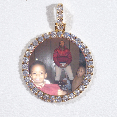 3D CIRCLE CUSTOM PICTURE PENDANT SMALL SIZE