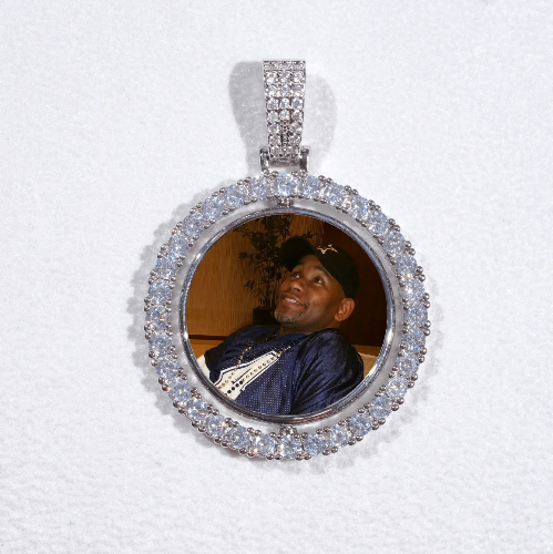 3D Spinning 2-Faced Custom Picture Pendant
