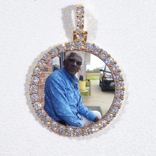 3D CIRCLE CUSTOM PICTURE PENDANT SMALL SIZE