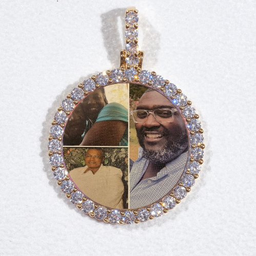 3D CIRCLE CUSTOM PICTURE PENDANT SMALL SIZE