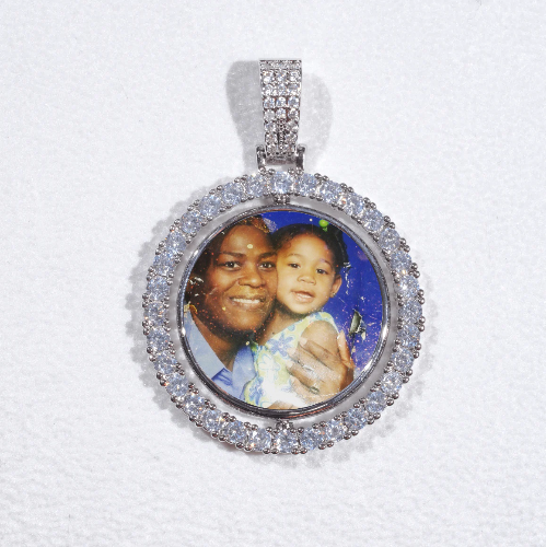 3D Spinning 2-Faced Custom Picture Pendant