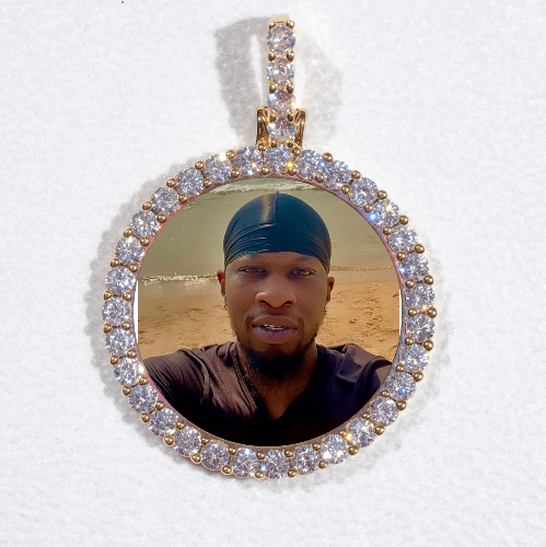 3D CIRCLE CUSTOM PICTURE PENDANT SMALL SIZE